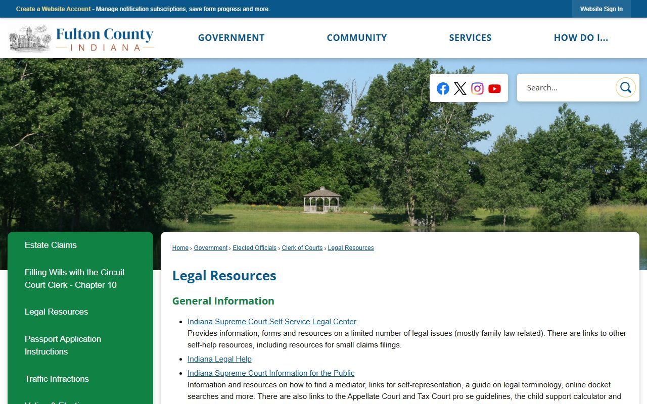 Fulton County Clerk of Courts legal resources and MyCase links