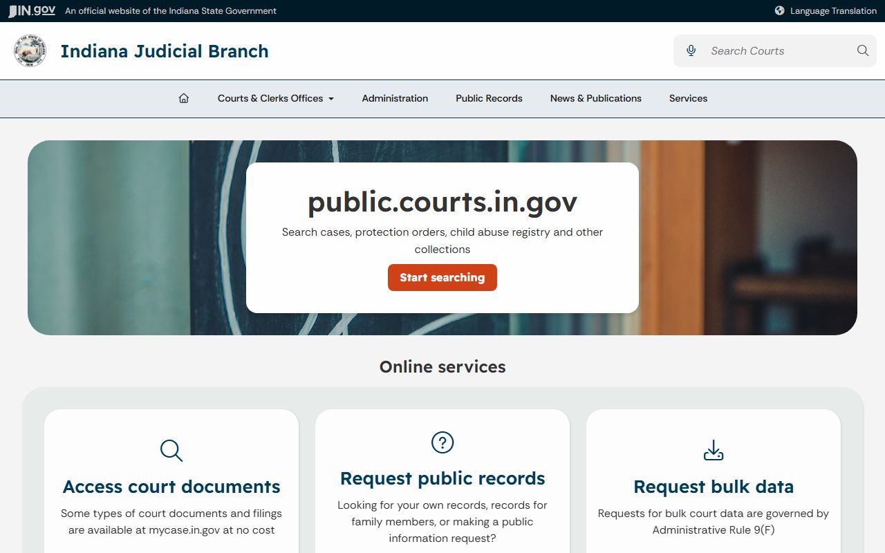 Fulton County court records public records access page
