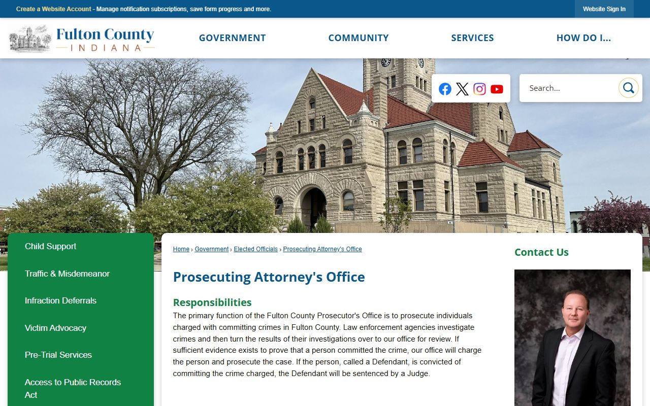 Fulton County criminal court records Prosecuting Attorney page