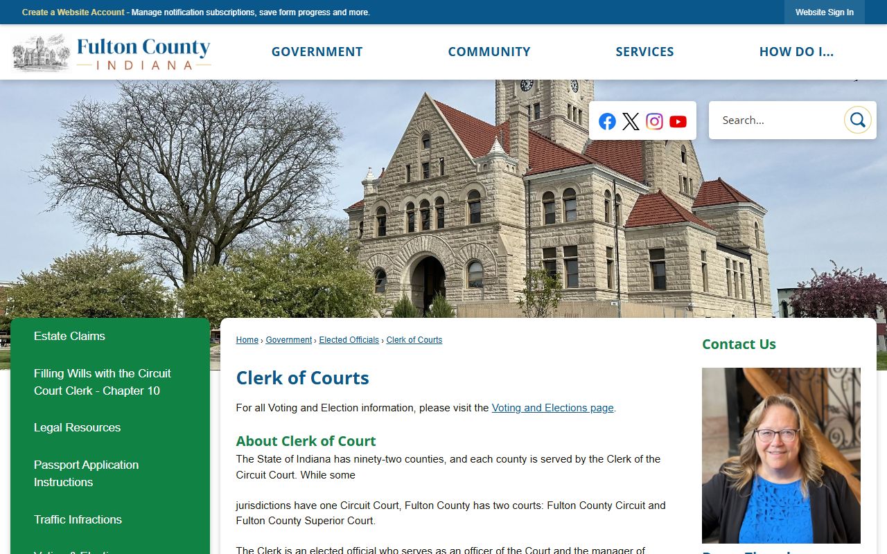 Fulton County court records Clerk of Courts page