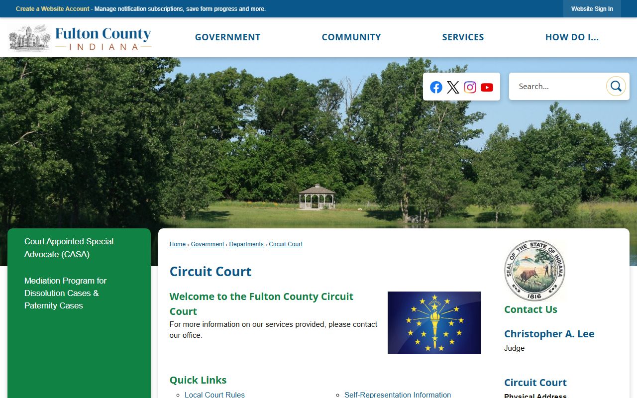 Fulton County court records Circuit Court page