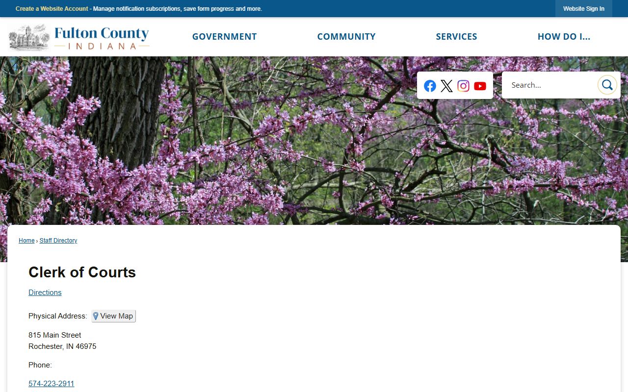 Fulton County marriage and divorce records clerk directory