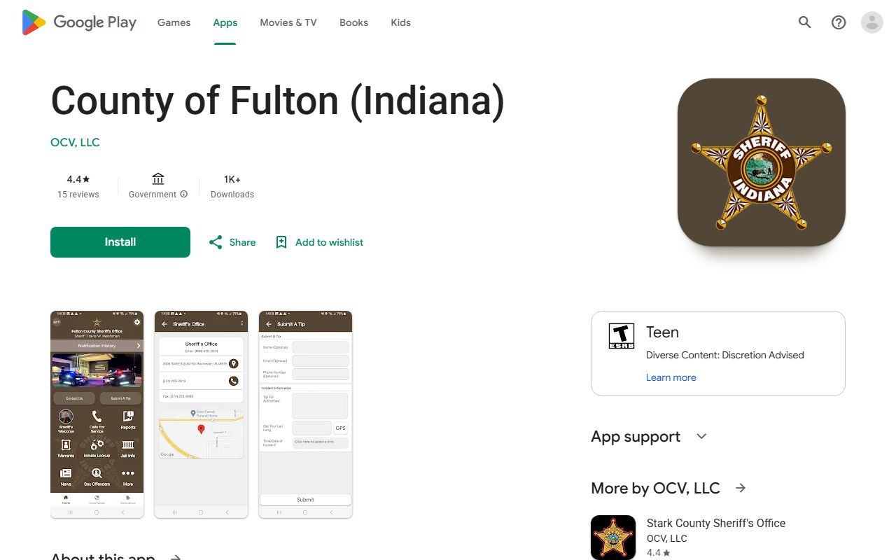 Fulton County warrant records sheriff mobile app Google Play listing